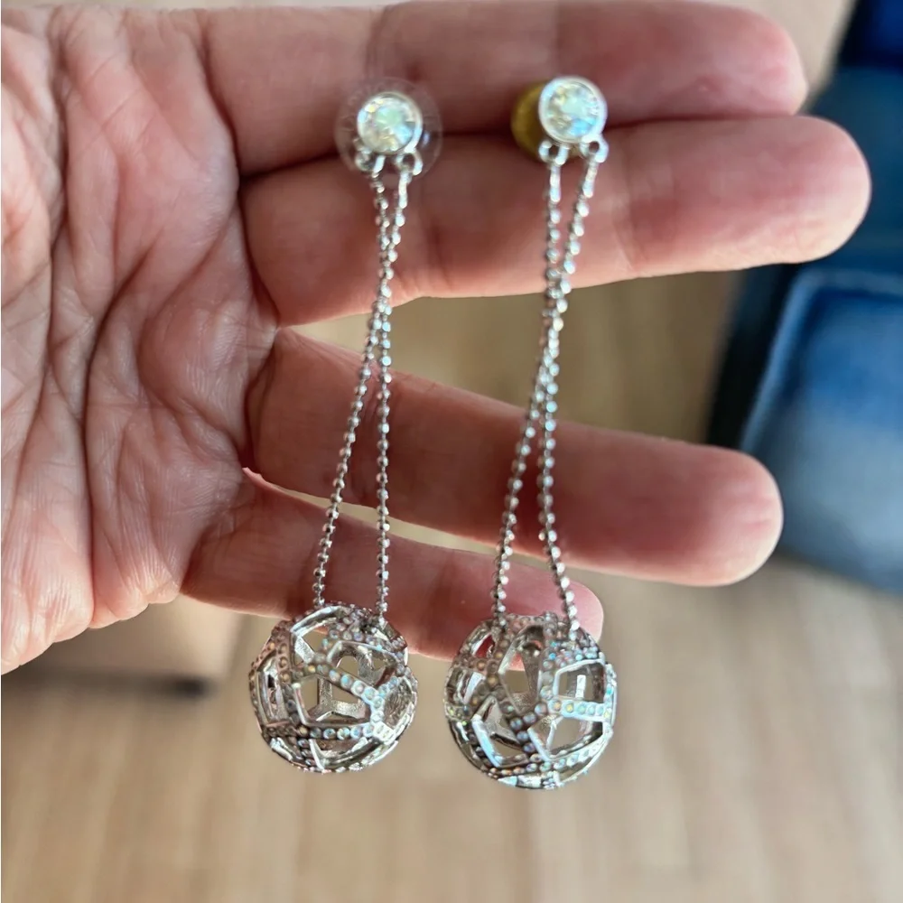 Elegant Silver Drop Earrings